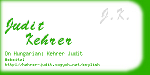 judit kehrer business card